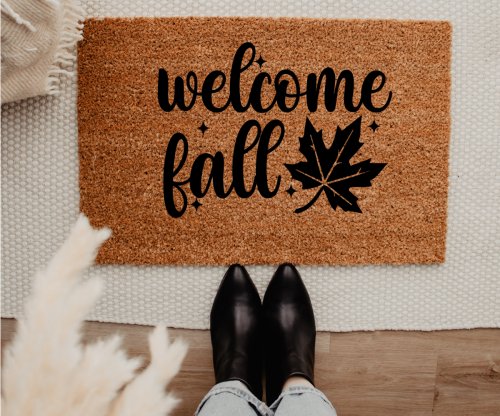 MVM Welcome Fall Indoor/Outdoor Mat | Fall Doormats | Rubber Backing