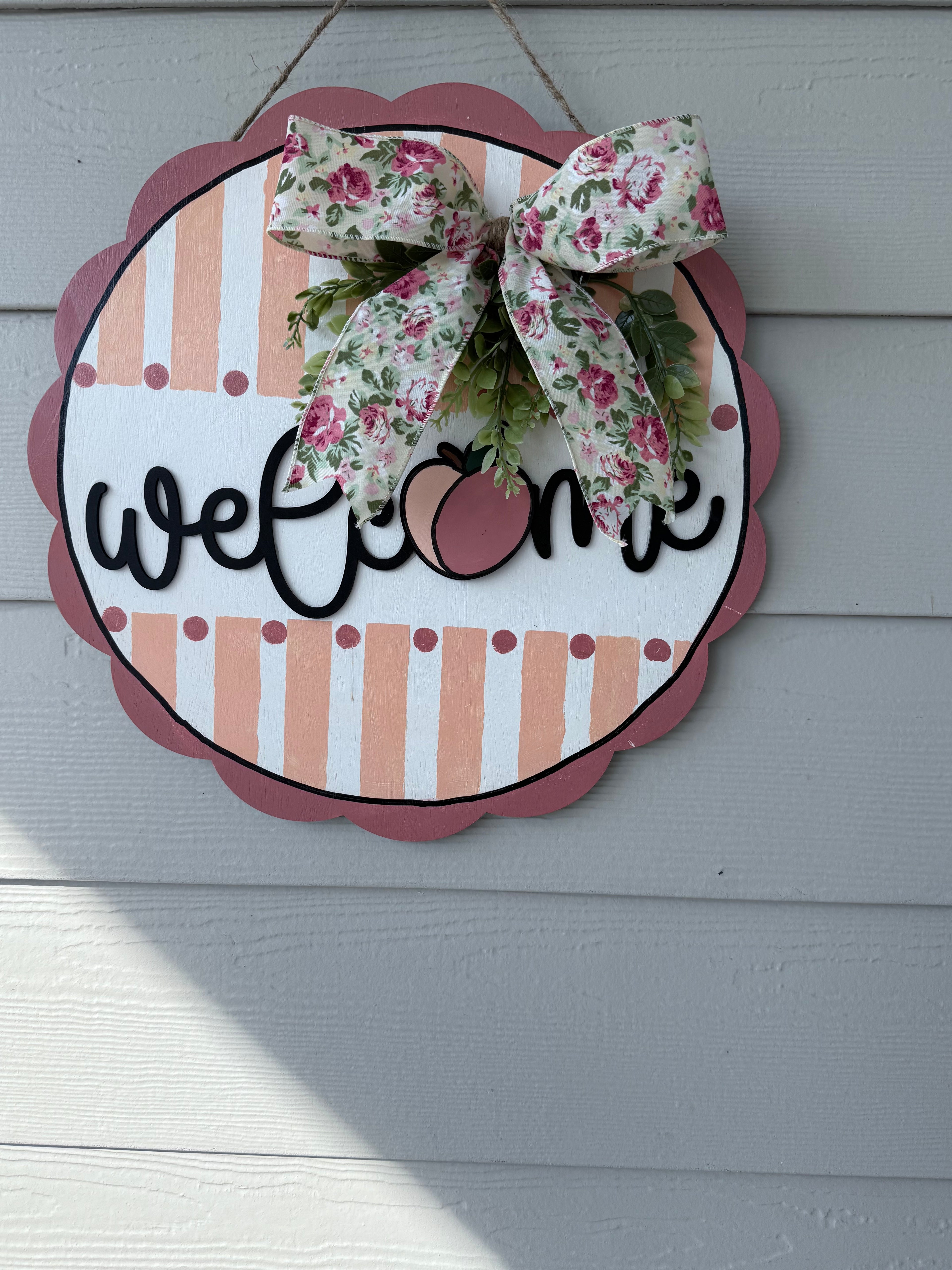 Just Peachy - Door Hanger and Leaner