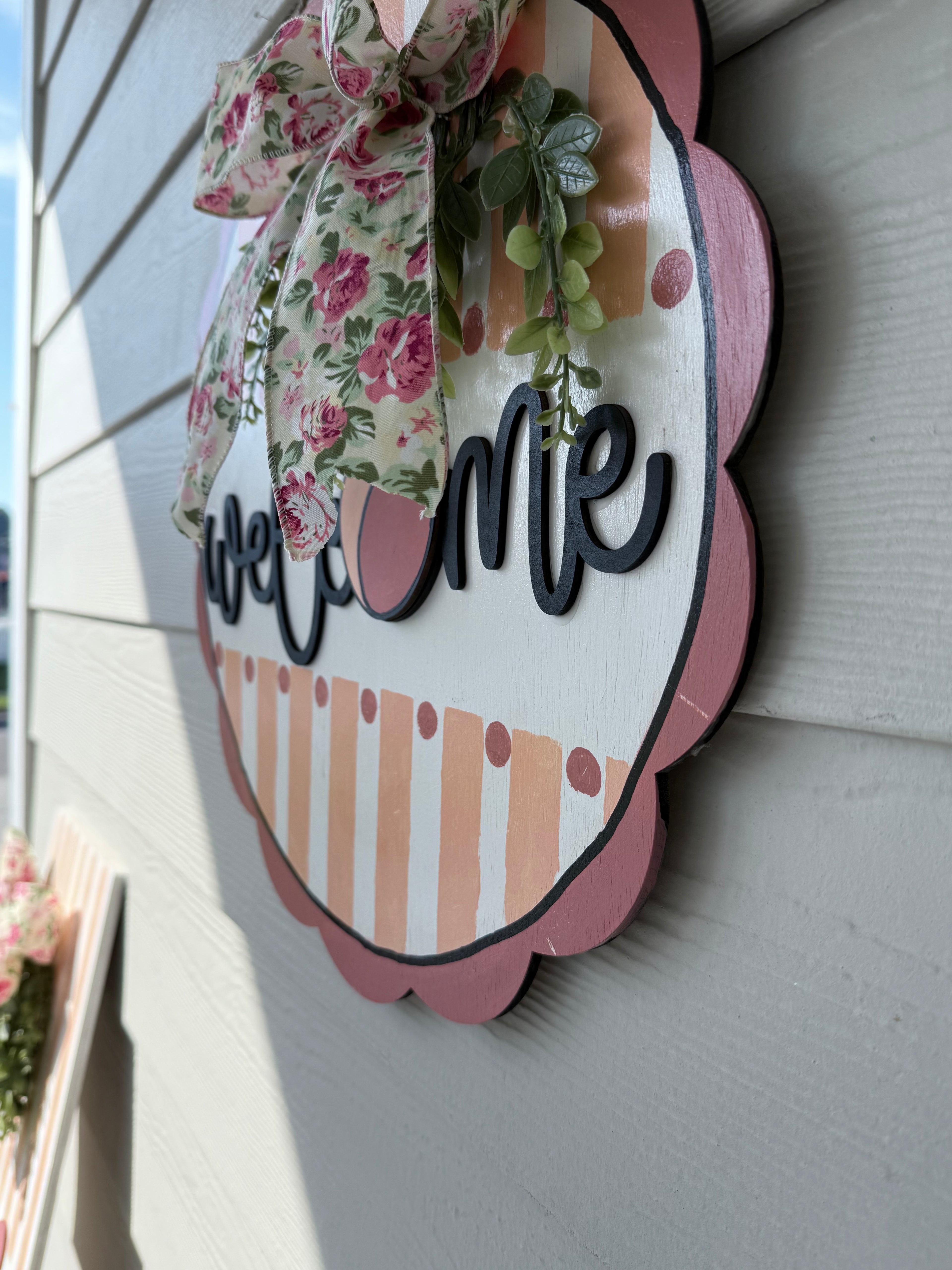 Just Peachy - Door Hanger and Leaner