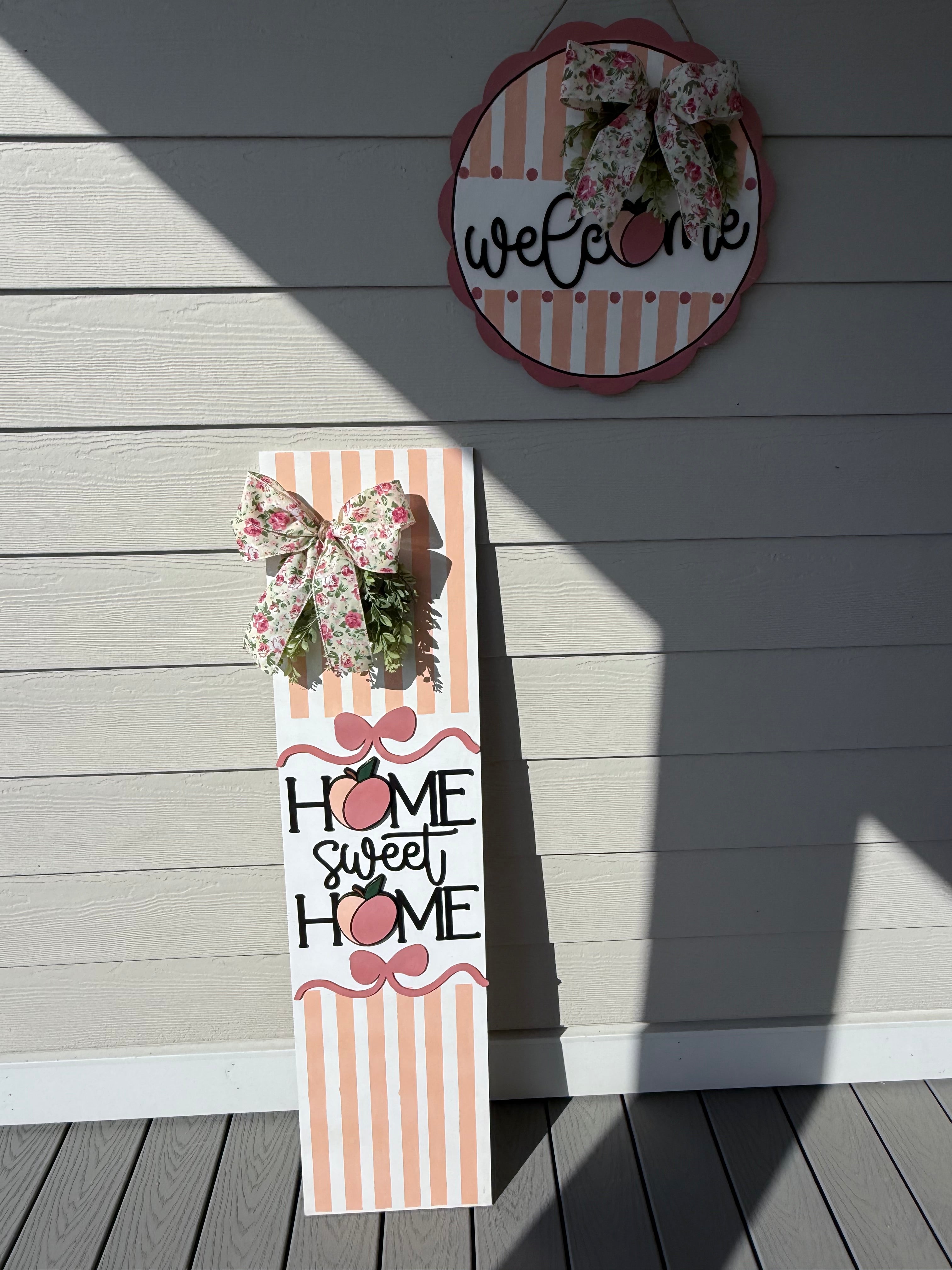 Just Peachy - Door Hanger and Leaner