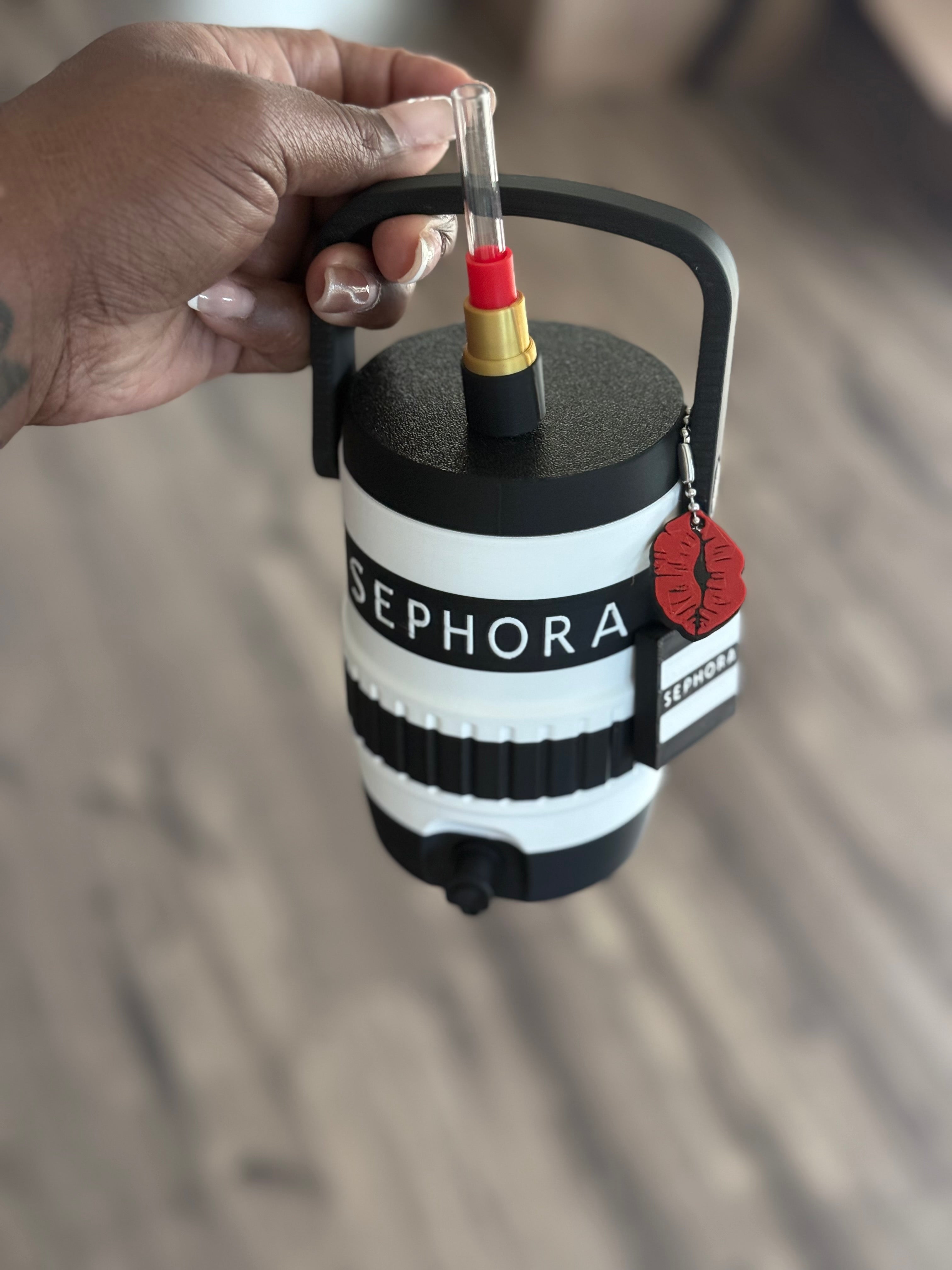 Sephora Inspired Can Coozie Gift Set | Includes Straw Topper, Lip