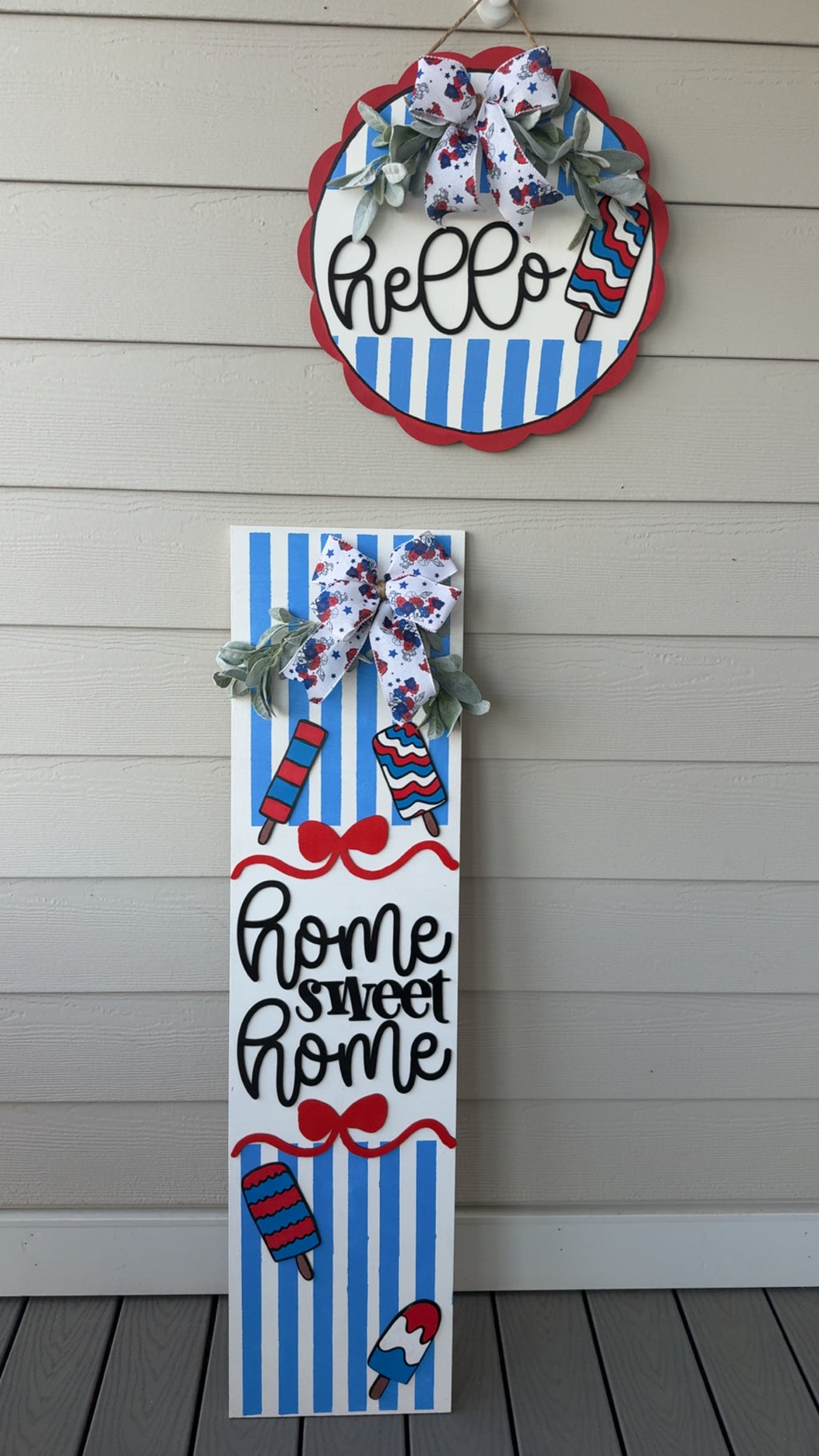 Popsicles- Door Hanger and Leaner