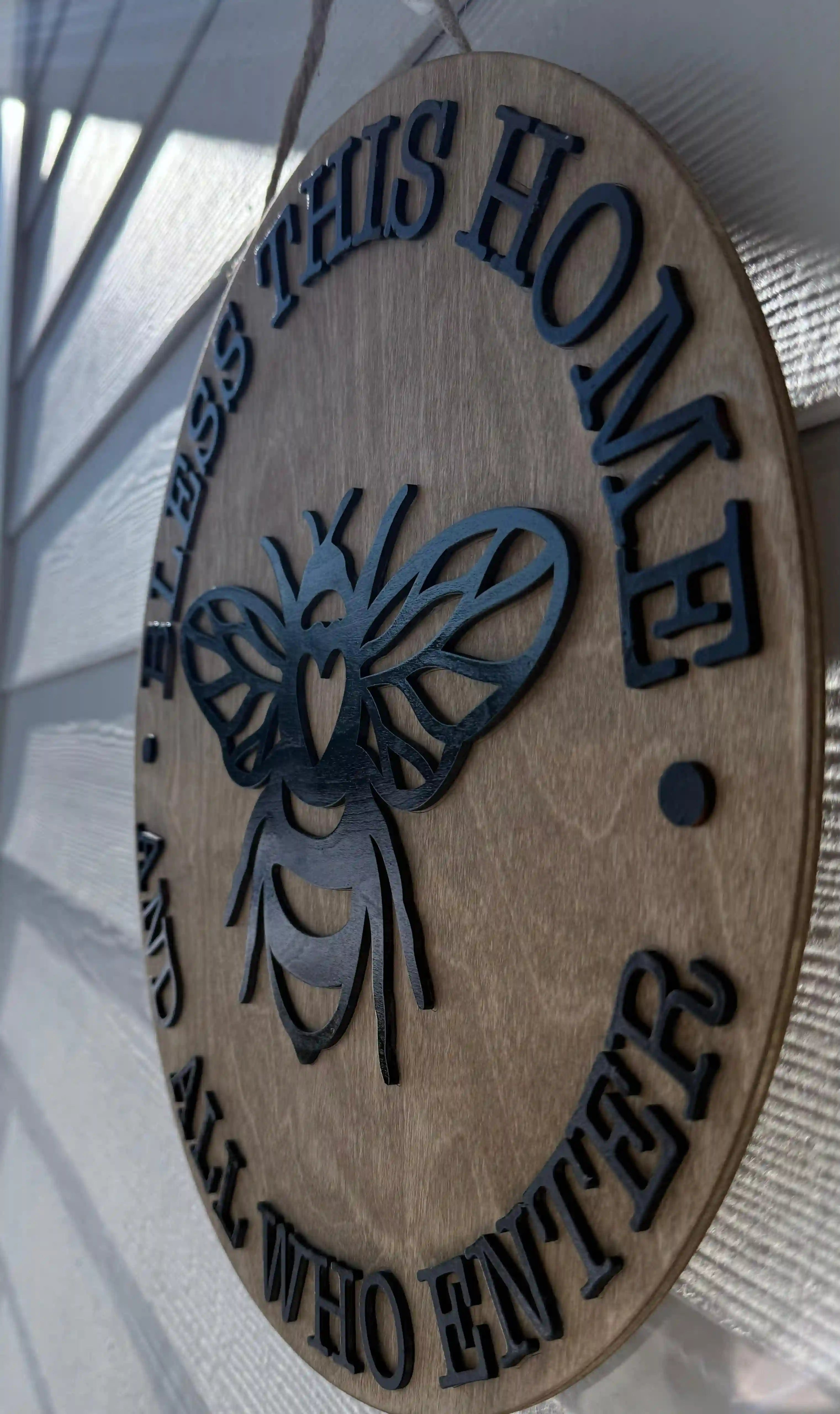 Bless This Home and All Who Enter | Door Hanger