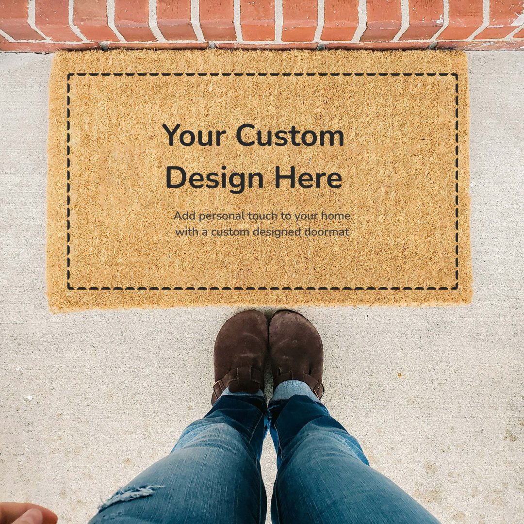 MVM Custom Doormat Indoor/Outdoor Mat | Welcome Mat | Rubber Backing