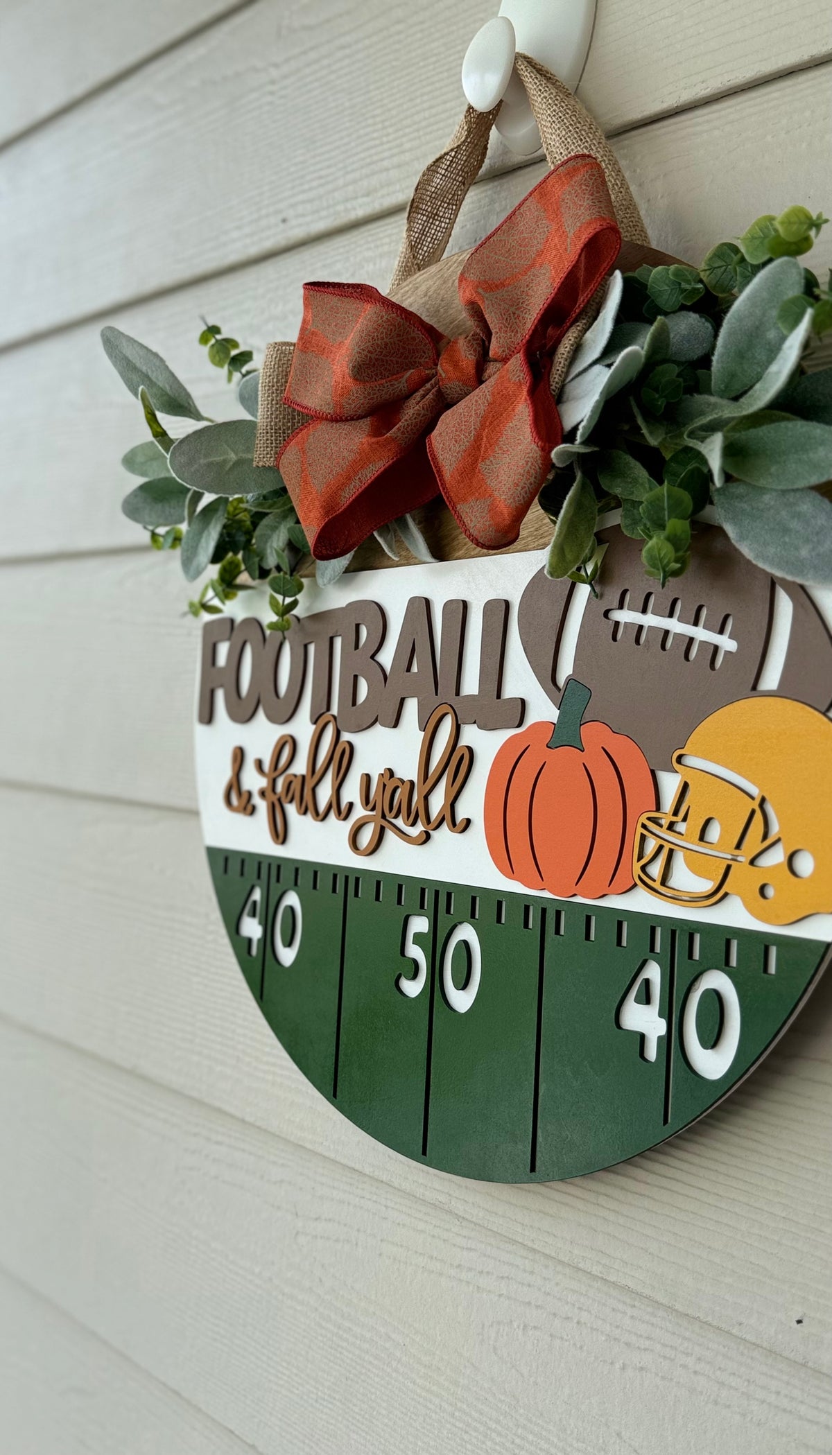 MVM FALL AND FOOTBALL DOOR SIGN