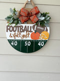 MVM FALL AND FOOTBALL DOOR SIGN