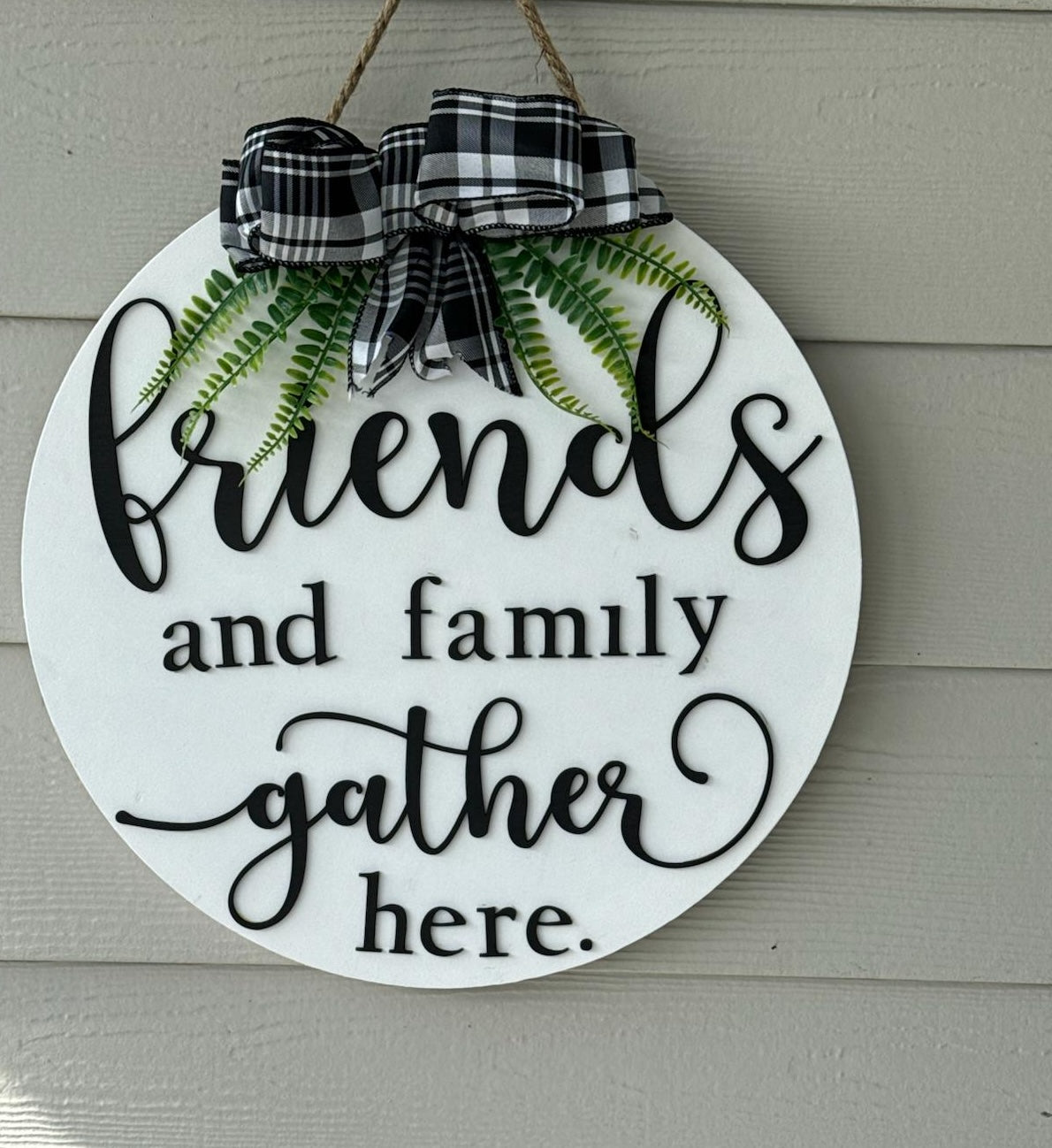 MVM Friend and Family Gather Here | Door Wreath