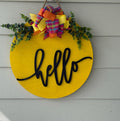 MVM Round Hello | Door Hanger