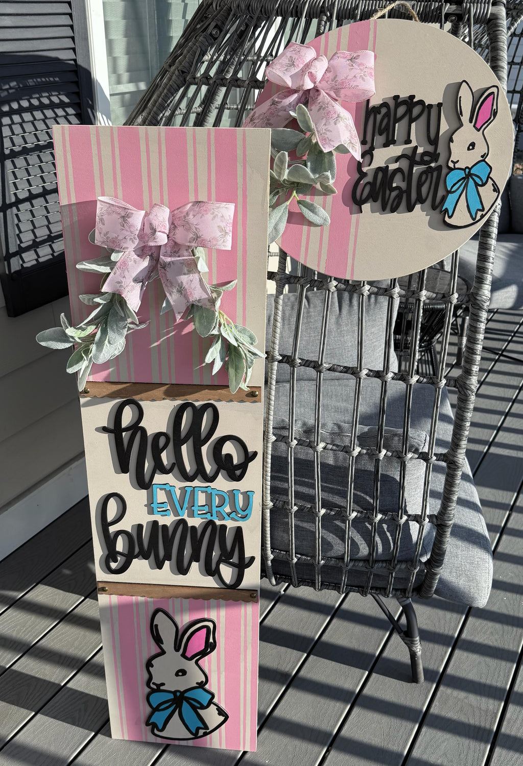 Hello Every Bunny - Door Hanger and Leaner