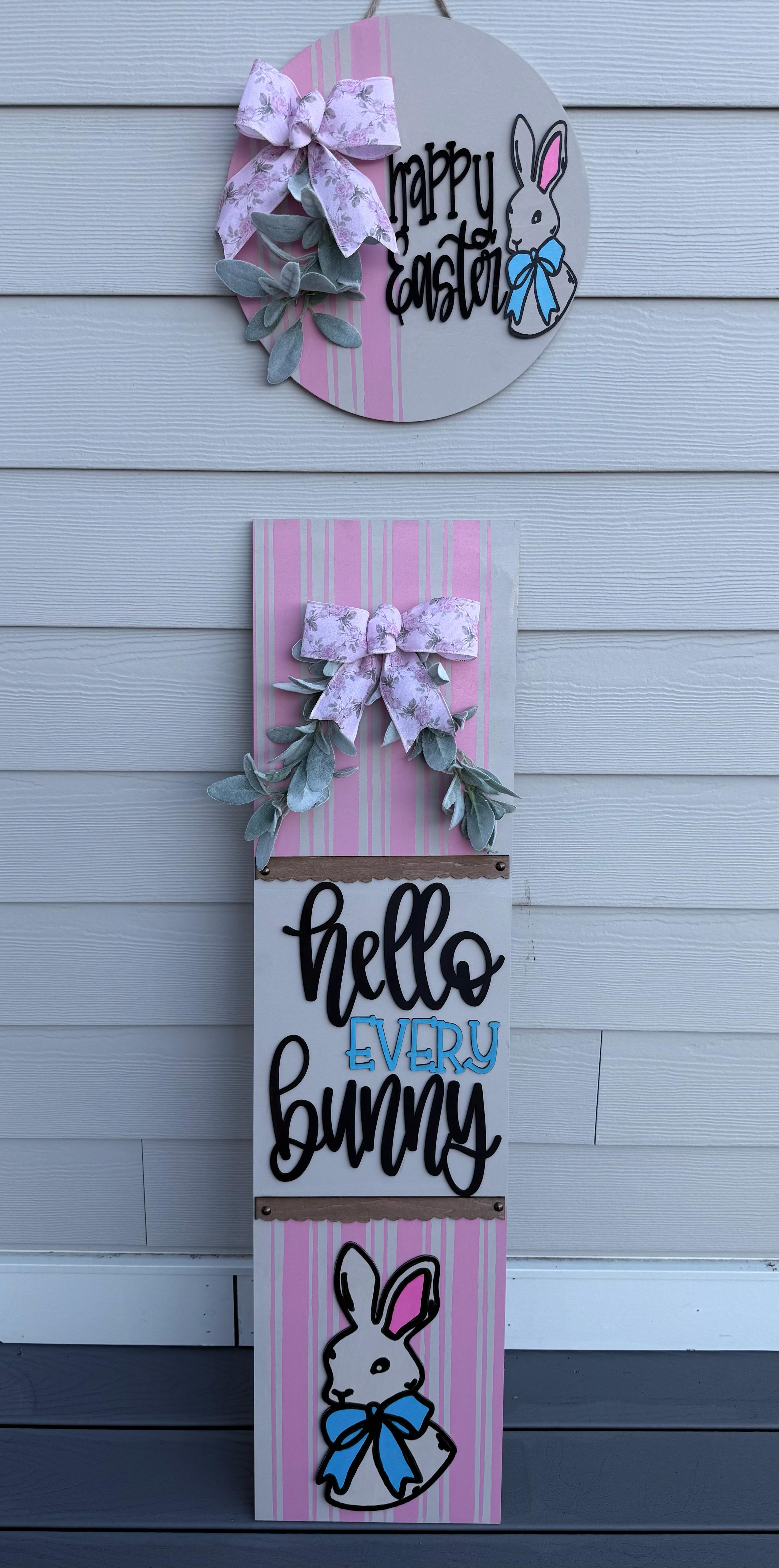 Hello Every Bunny - Door Hanger and Leaner