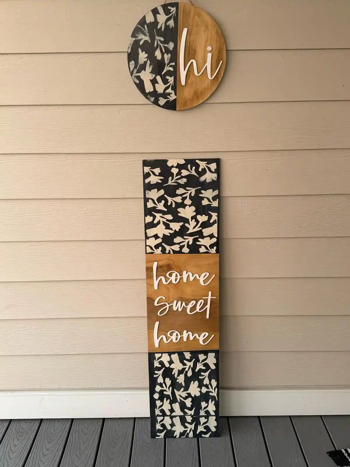 Hi Home Sweet Home - Door Hanger and Leaner