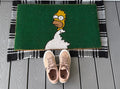 MVM  Homer Simpson Indoor/Outdoor Mat | Funny Doormats | Rubber Backing