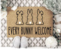 MVM EVERY BUNNY WELCOME Spring Doormat Indoor/Outdoor Mat | Funny Welcome Mat | Rubber Backing