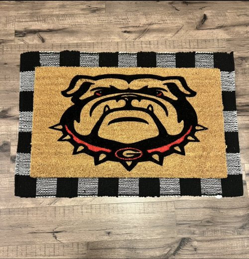 MVM GEORGIA BULLDOGS Doormat Indoor/Outdoor Mat | Welcome Mat | Rubber Backing