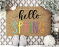 MVM Hello Spring Spring Doormat Indoor/Outdoor Mat | Welcome Mat | Rubber Backing