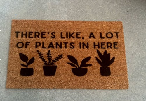 MVM Lot of Plants Indoor/Outdoor Mat | Plant Lovers | Rubber Backing