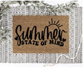 MVM Summer STATE OF MIND Summer Doormat Indoor/Outdoor Mat | Welcome Mat | Rubber Backing