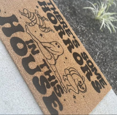 MVM There’s Some Horrors in This House Indoor/Outdoor Mat | Funny Doormats