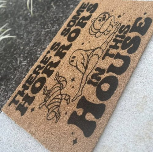 MVM There’s Some Horrors in This House Indoor/Outdoor Mat | Funny Doormats