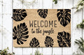 MVM Welcome to the Jungle Indoor/Outdoor Mat | Funny Doormats | Rubber Backing