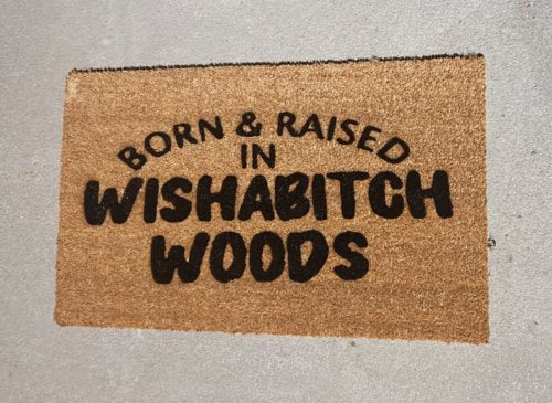MVM Wishabitch Woods Mat Indoor/Outdoor Mat | Funny Doormats